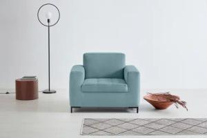OTTO products Sessel "Grazzo", hochwertige Stoffe aus recyceltem Material, Steppung im Sitzbereich