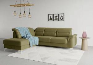 sit&more Ecksofa "Sinatra L-Form", mit Ottomane, optional mit Kopfteilverstellung und Armteilfunktion