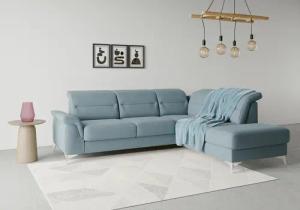 sit&more Ecksofa "Sinatra L-Form", mit Ottomane, optional mit Kopfteilverstellung und Armteilfunktion