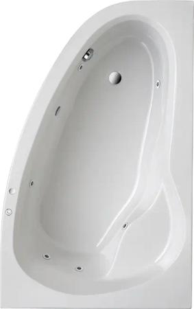 OTTOFOND Whirlpool-Badewanne "Loredana", (Komplett-Set), Typ 1, chrom