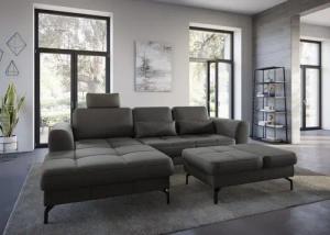 sit&more Ecksofa "Bendigo L-Form", inklusive Sitztiefenverstellung, Bodenfreiheit 15 cm, 2 Fußfarben