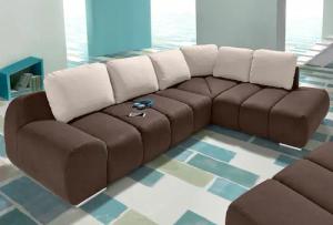 INOSIGN Ecksofa "Bono L-Form", mit Ottomane, wahlweise mit Bettfunktion