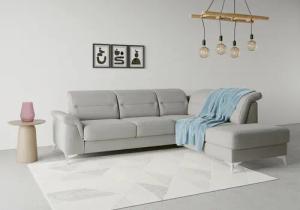 sit&more Ecksofa "Sinatra L-Form", mit Ottomane, optional mit Kopfteilverstellung und Armteilfunktion