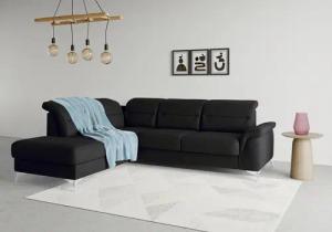 sit&more Ecksofa "Sinatra L-Form", mit Ottomane, optional mit Kopfteilverstellung und Armteilfunktion
