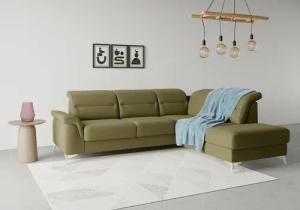 sit&more Ecksofa "Sinatra L-Form", mit Ottomane, optional mit Kopfteilverstellung und Armteilfunktion