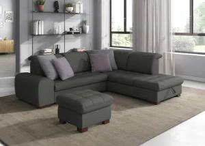 sit&more Ecksofa "Luxor L-Form", wahlweise mit Bettfunktion, Stauraum und Kopfteilverstellung