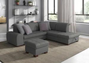 sit&more Ecksofa "Luxor L-Form", wahlweise mit Bettfunktion, Stauraum und Kopfteilverstellung
