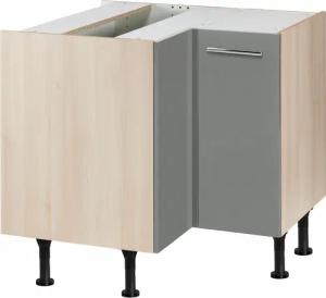 OPTIFIT Eckunterschrank "Bern", Breite 90x90 cm, mit Tür, höhenverstellbare Füße, mit Metallgriff