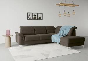 sit&more Ecksofa "Sinatra L-Form", mit Ottomane, optional mit Kopfteilverstellung und Armteilfunktion