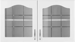 wiho Küchen Glashängeschrank "Linz", 100 cm breit, mit 2 Glastüren