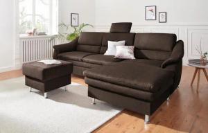 sit&more Ecksofa "Cardoso L-Form", mit Federkern, wahlweise mit Bettfunktion