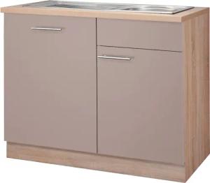 wiho Küchen Spülenschrank "Montana", 110 cm breit, inkl. Tür/Griff/Sockel für vollint. Geschirrspüler