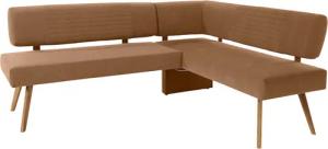 OTTO products Eckbank "Alessja", Breite langer Schenkel 192 oder 212 cm, Gestell aus Eiche Massivholz
