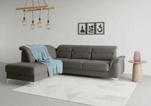 sit&more Ecksofa "Sinatra L-Form", mit Ottomane, optional mit Kopfteilverstellung und Armteilfunktion