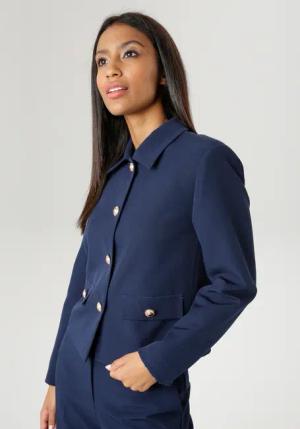 Aniston SELECTED Kurzblazer, mit rosegoldfarbenen Knöpfen