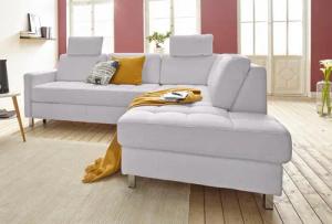 sit&more Ecksofa "Pablo L-Form", wahlweise mit Bettfunktion und Bettkasten