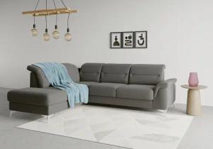 sit&more Ecksofa "Sinatra L-Form", mit Ottomane, optional mit Kopfteilverstellung und Armteilfunktion
