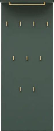 welltime Garderobenpaneel "Kent mit goldfarbenen Haken", Breite 50 cm, made in Germany