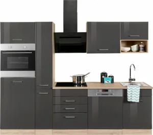 KOCHSTATION Küchenzeile "KS-Haiti", mit E-Geräten, Breite 260 cm