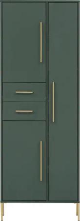 welltime Garderobenschrank "Kent mit goldfarbenen Griffen", Breite 67,1 cm, made in Germany