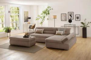 INOSIGN Ecksofa "Avesa L-Form", Wahlweise mit Armteilvertsellung und Bettfunktion, B/T/H: 300/172/80cm