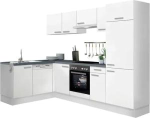 OPTIFIT Winkelküche "Odense", Stellbreite 275 x 175 cm, mit 28 mm starker Arbeitsplatte