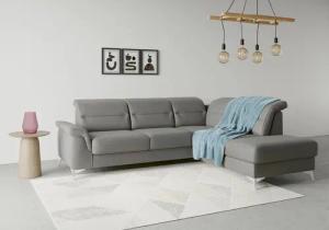 sit&more Ecksofa "Sinatra L-Form", mit Ottomane, optional mit Kopfteilverstellung und Armteilfunktion