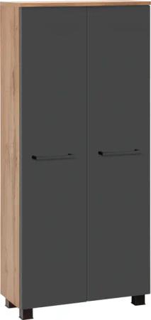 welltime Midischrank "Trento, verschiedene Ausführungen und Farben", Badmöbel, Badschrank, 60 cm breit, 2 Türen, viel Stauraum