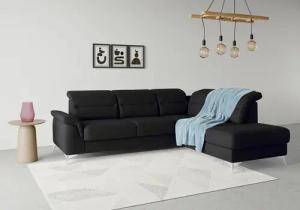 sit&more Ecksofa "Sinatra L-Form", mit Ottomane, optional mit Kopfteilverstellung und Armteilfunktion