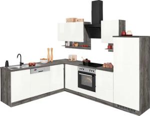 KOCHSTATION Winkelküche "KS-Virginia", Stellbreite 220/280 cm, wahlweise mit E-Geräten