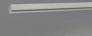 indeko Schienensystem "Objektschiene", 1 läufig-läufig, Wunschmaßlänge, Innenlauf Gardinenschiene, Komplett-Set inkl. Gleitern&Montagematerial