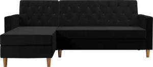 Cosmo Living Ecksofa "Liberty", mit Schlafffunktion, Recamiere mit Stauraum beidseitig montierbar