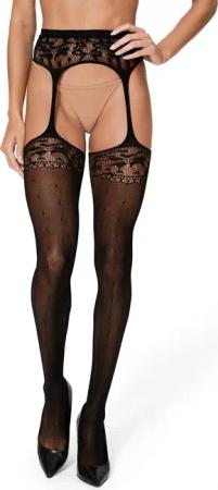 petite fleur gold Ouvert Strumpfhose, in Straps-Optik
