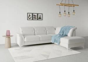 sit&more Ecksofa "Sinatra L-Form", mit Ottomane, optional mit Kopfteilverstellung und Armteilfunktion