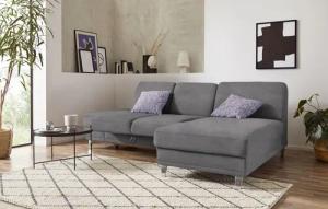 sit&more Ecksofa "Clio L-Form", wahlweise mit Bettfunktion oder Vorziehsitz und Bettkasten, Federkern