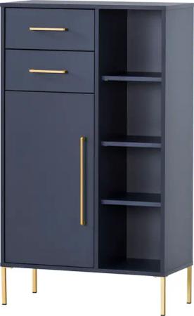 welltime Midischrank "Kent mit goldfarbenen Griffen", Breite 67,1 cm, made in Germany