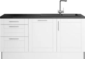 OPTIFIT Küche "Ahus", 180 cm breit, ohne E-Geräte, Soft Close Funktion, MDF Fronten