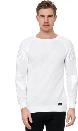 Rusty Neal Strickpullover, mit modernem Rundhalsausschnitt