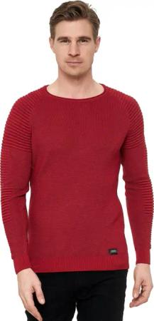 Rusty Neal Strickpullover, mit modernem Rundhalsausschnitt