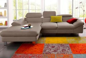 COTTA Ecksofa Driver, mit Kopfteilverstellung, wahlweise mit Bettfunktion