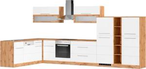 KOCHSTATION Winkelküche "KS-Wien", Stellbreite 220 x 420 cm, wahlweise mit E-Geräten