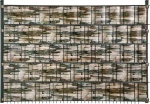 GARDEN N MORE Sichtschutzstreifen "Sichtschutz-Folie", Schiefer-Optik, auf Rolle für Zuschnitt, 20,5 m lang, 19 cm hoch