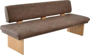 K+W Komfort & Wohnen Polsterbank "Longbeach", (1 St.), Spitzkissenoptik im Sitz, wahlweise in der Breite 204cm oder 224cm