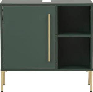 welltime Waschbeckenunterschrank "Kent mit goldfarbenen Griffen", Breite 65,3 cm, made in Germany