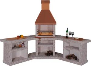 WELLFIRE Grillkamin "Außenküche Toskana", BxTxH: 188x73x19 cm