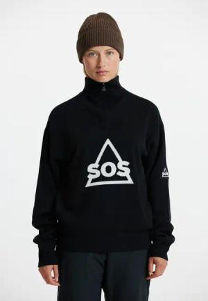 SOS Strickpullover "Tignes", mit hochabschließendem Kragen