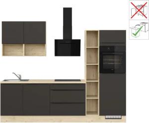IMPULS KÜCHEN Küche ""Madrid", Ausrichtung wählbar, Schubkästen mit Soft-Close,", vormontiert, wahlweise mit E-Geräten, mit Vollauszug, Breite 280 cm