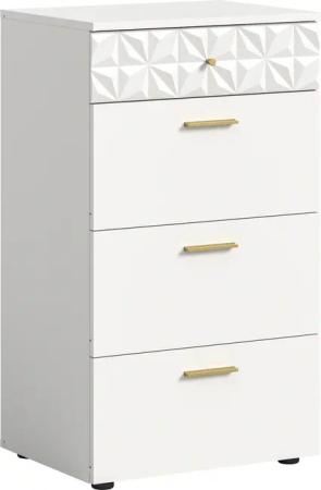 INOSIGN Kommode "Schubladenkommode mit 4 Schubkästen & Ornamentabsetzung", Flur, Diele, Flurschrank, Schrank, Mehrzweckschrank, Schubladenschrank