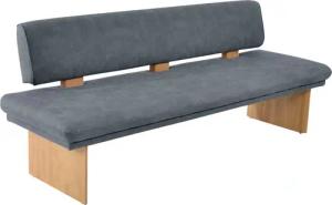 K+W Komfort & Wohnen Polsterbank "Longbeach", (1 St.), Spitzkissenoptik im Sitz, wahlweise in der Breite 204cm oder 224cm