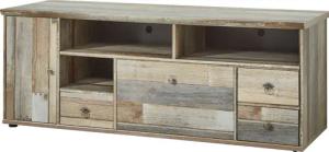 Innostyle TV-Board "BONANZA", (1 St.), 1 Holztür, 3 Schubladen, 1 Klappe, 3 Fächer, 2 Kabeldurchlässe